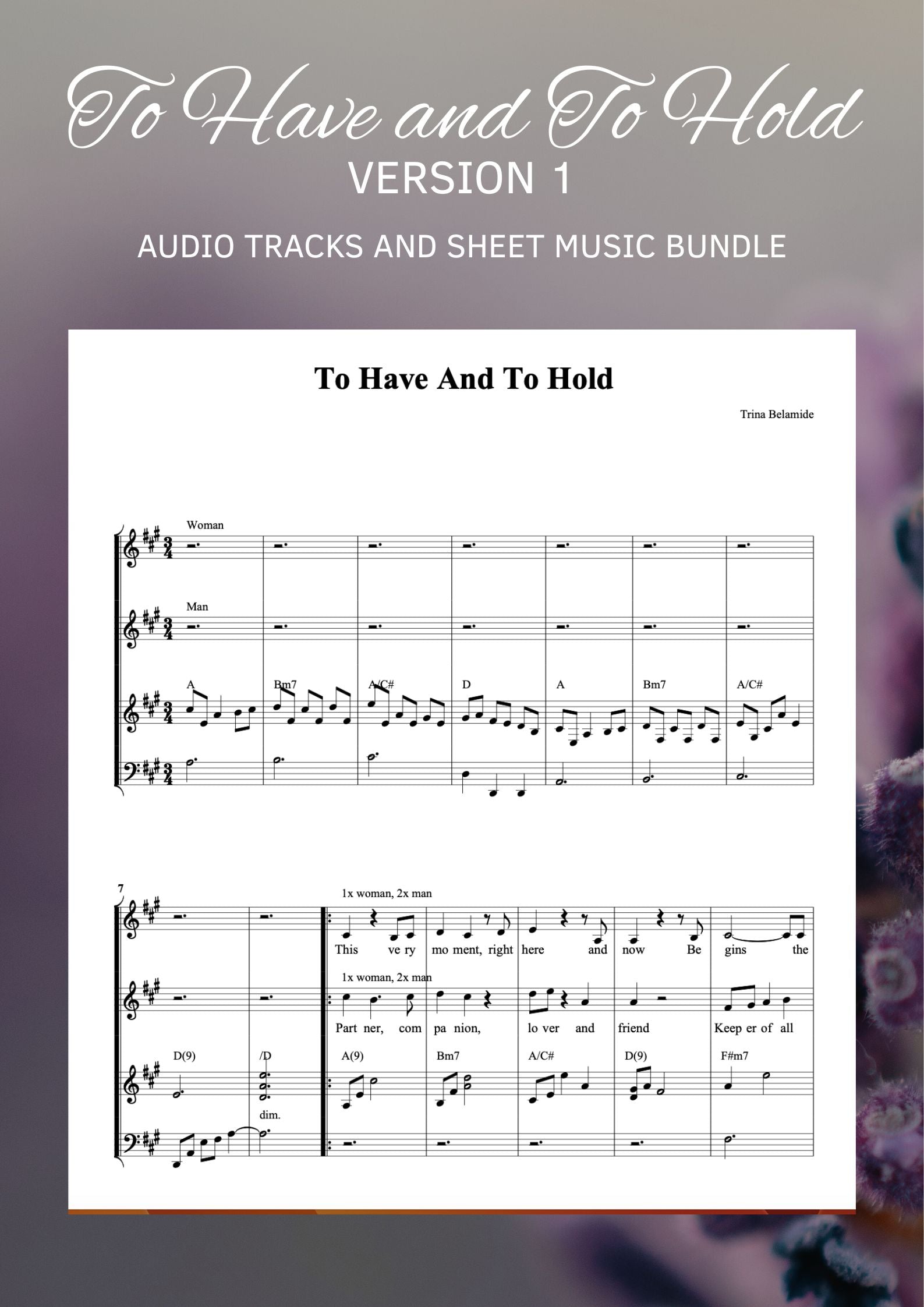 TO HAVE AND TO HOLD (VERSION 1)